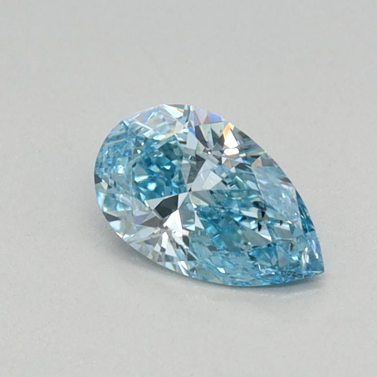 0.30 Ct. Fancy Vivid Blue Pear Lab Grown Diamond