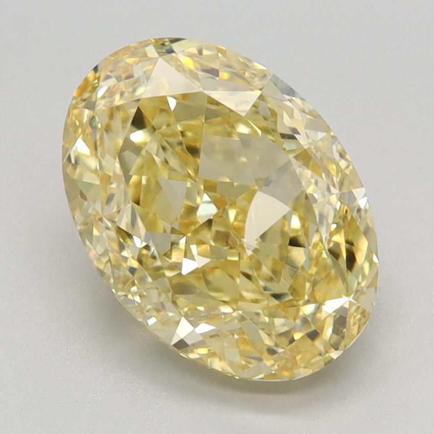 2.71 Ct. Fancy Vivid Yellow Oval Lab Grown Diamond