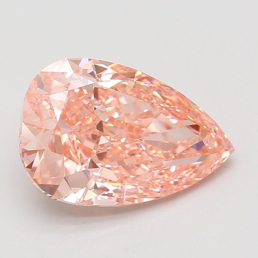 5.06 Ct. Fancy Vivid Pink Pear Lab Grown Diamond