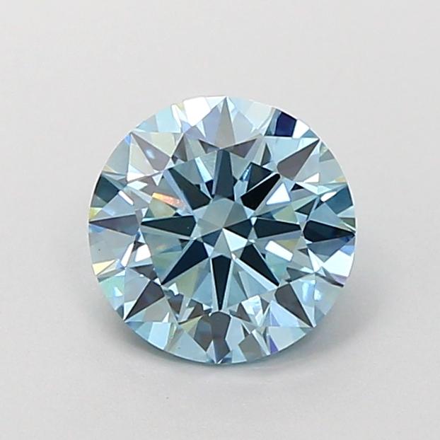 1.26 Ct. Fancy Vivid Blue Round Lab Grown Diamond