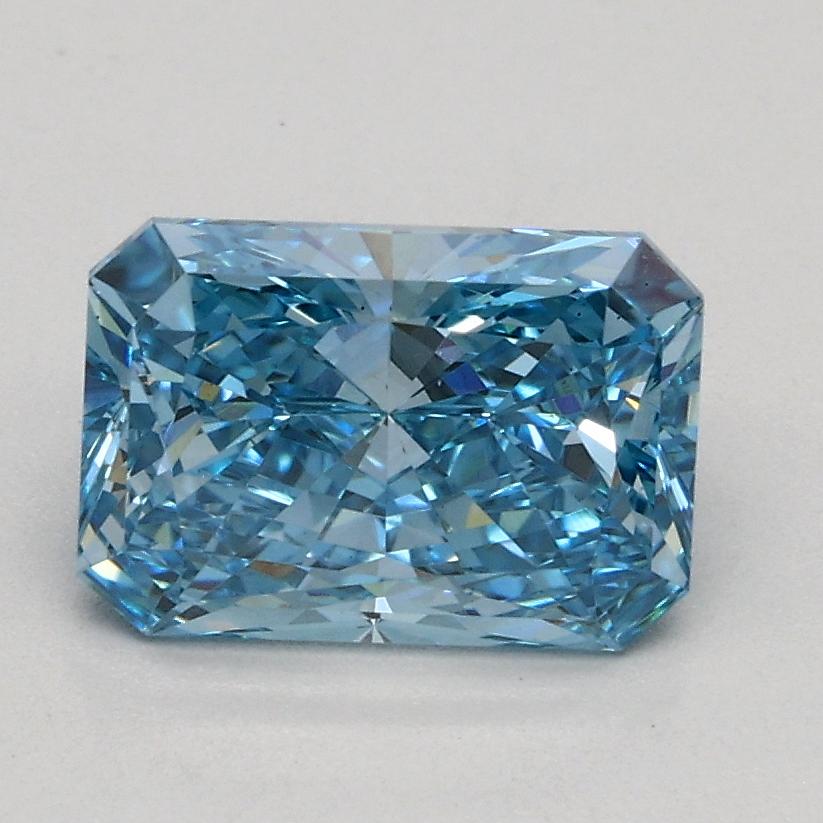1.15 Ct. Fancy Vivid Blue Radiant Lab Grown Diamond