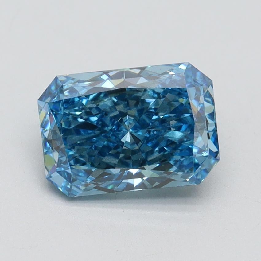 1.50 Ct. Fancy Vivid Blue Radiant Lab Grown Diamond