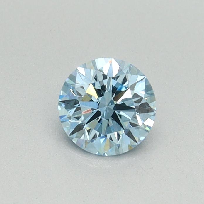 0.34 Ct. Fancy Vivid Blue Round Lab Grown Diamond