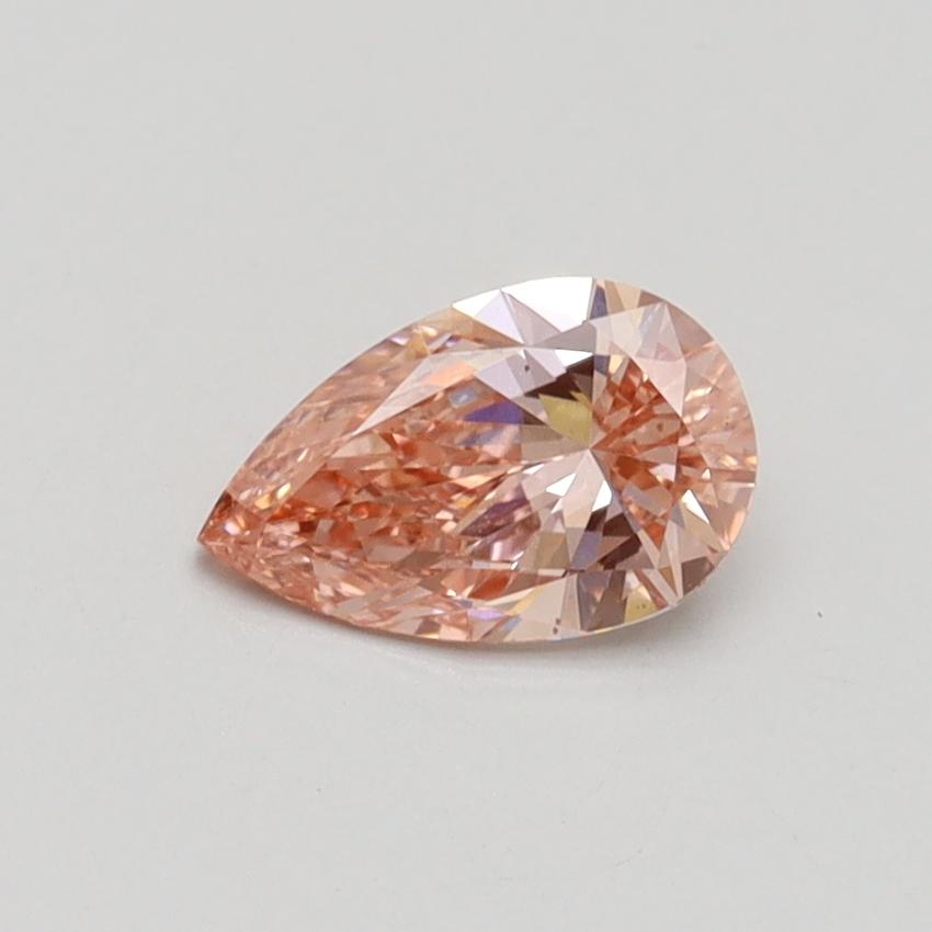 0.55 Ct. Fancy Intense Pink Pear Lab Grown Diamond
