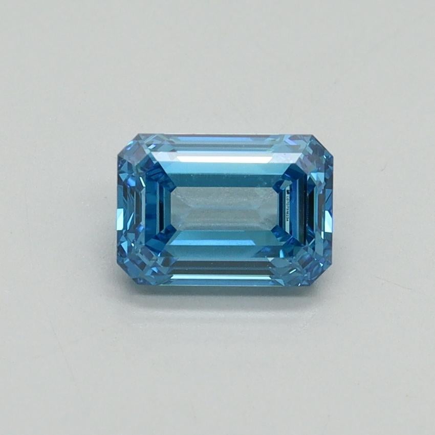 1.00 Ct. Fancy Vivid Blue Emerald Lab Grown Diamond