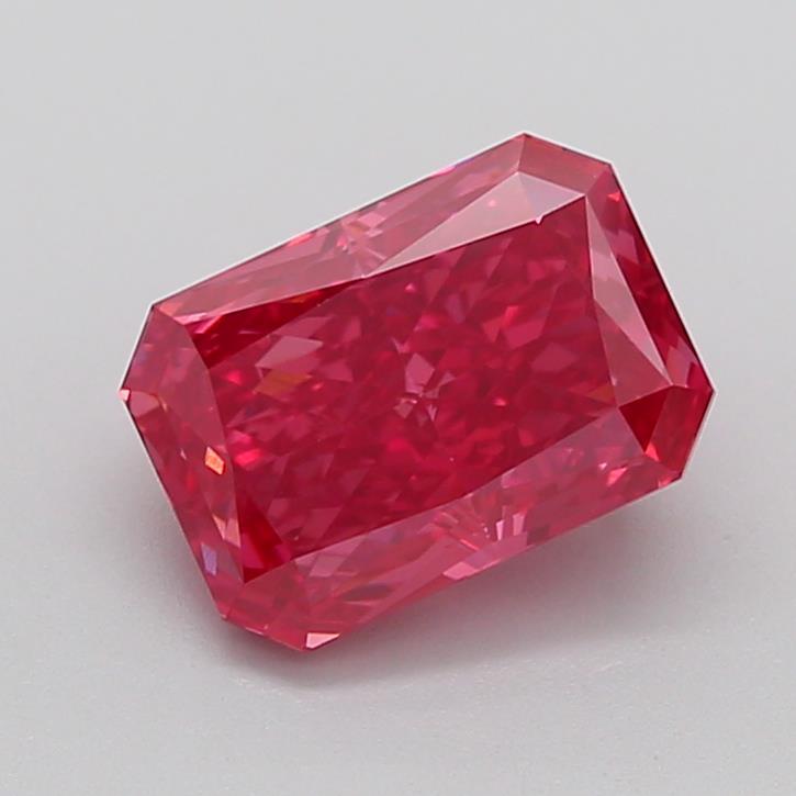 3.08 Ct. Fancy Vivid  Red Radiant Lab Grown Diamond