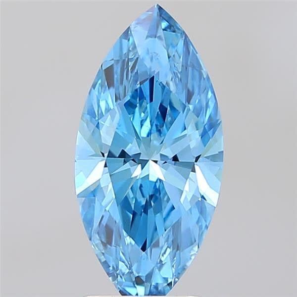 2.01 Ct. Fancy Vivid Blue Marquise Lab Grown Diamond