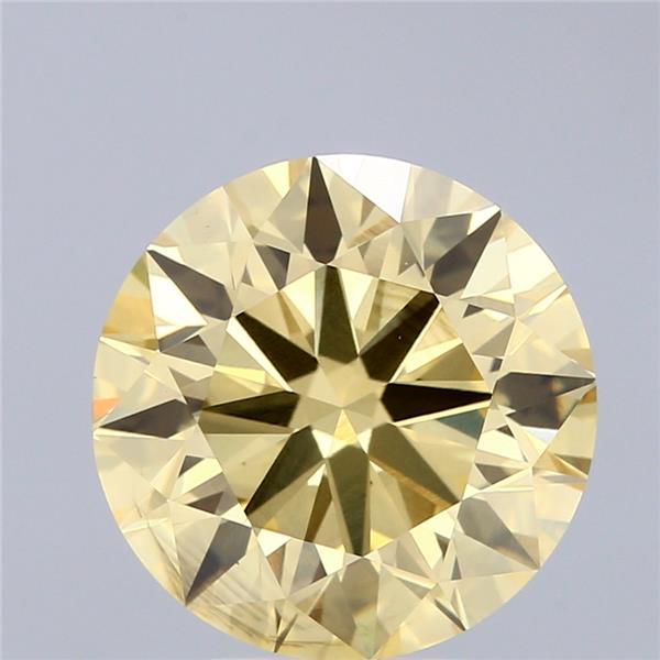 5.05 Ct. Fancy Intense  Yellow Round Lab Grown Diamond