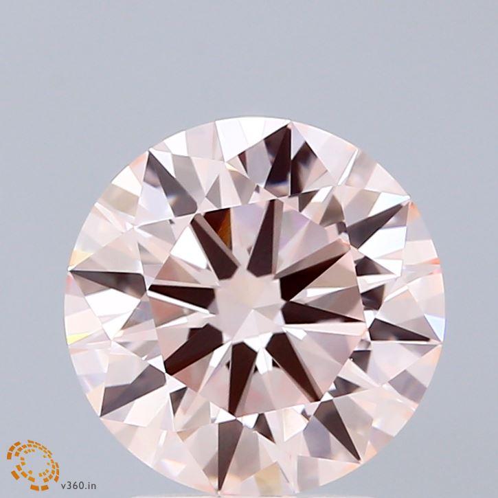 2.72 Ct. Fancy Pink Round Lab Grown Diamond