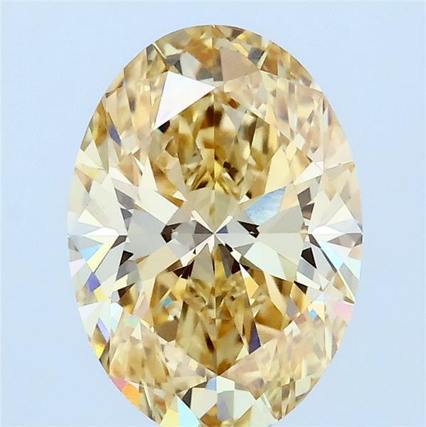 2.02 Ct. Fancy Intense Yellow Oval Lab Grown Diamond