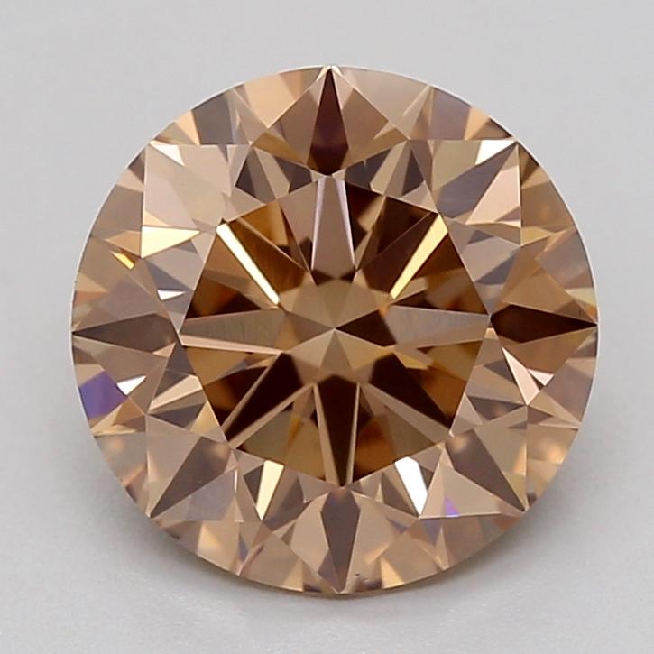1.56 Ct. Fancy Light  Brown Round Lab Grown Diamond