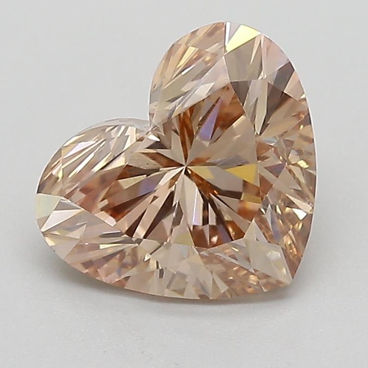 2.00 Ct. Fancy  Brown Heart Lab Grown Diamond