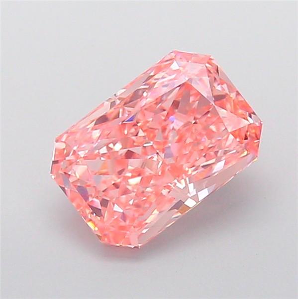 3.10 Ct. Fancy Vivid Pink Radiant Lab Grown Diamond