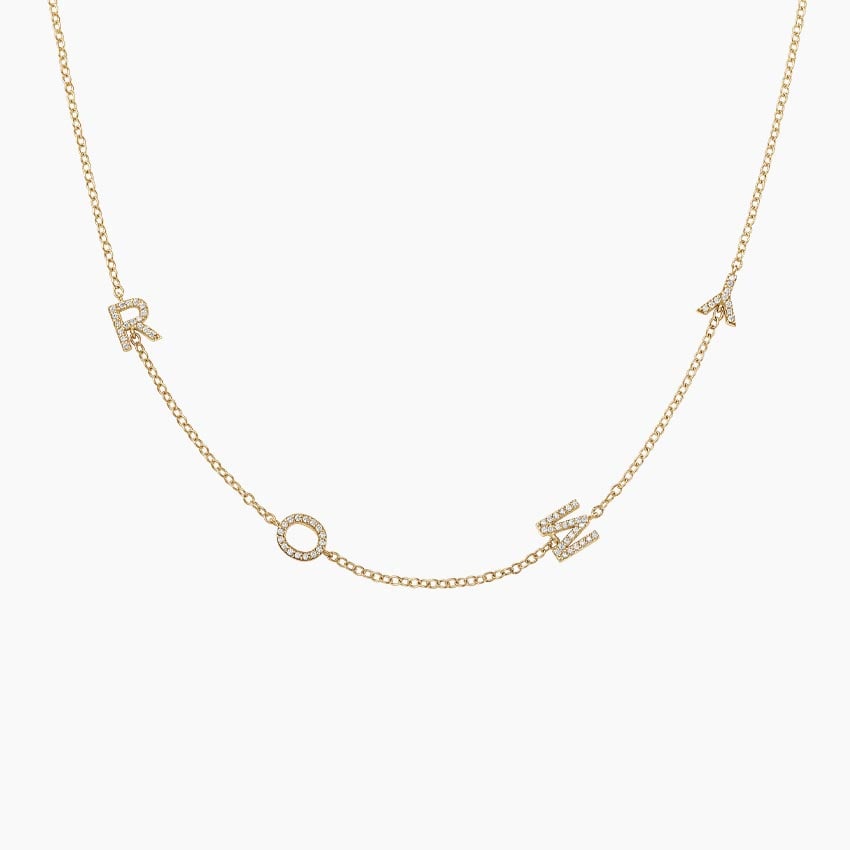 Initial Diamond Necklace – Nicole Rose Fine Jewelry