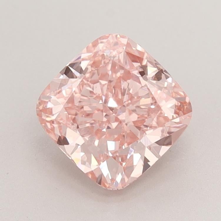 1.66 Ct. Fancy Vivid Pink Cushion Lab Grown Diamond