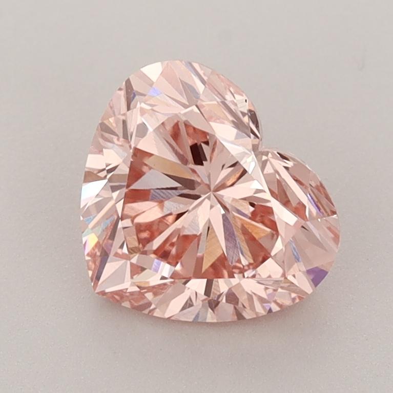 1.58 Ct. Fancy Intense  Pink Heart Lab Grown Diamond