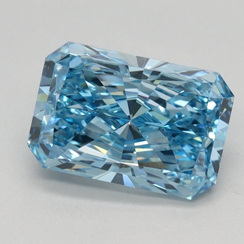 1.38 Ct. Fancy Vivid Blue Radiant Lab Grown Diamond