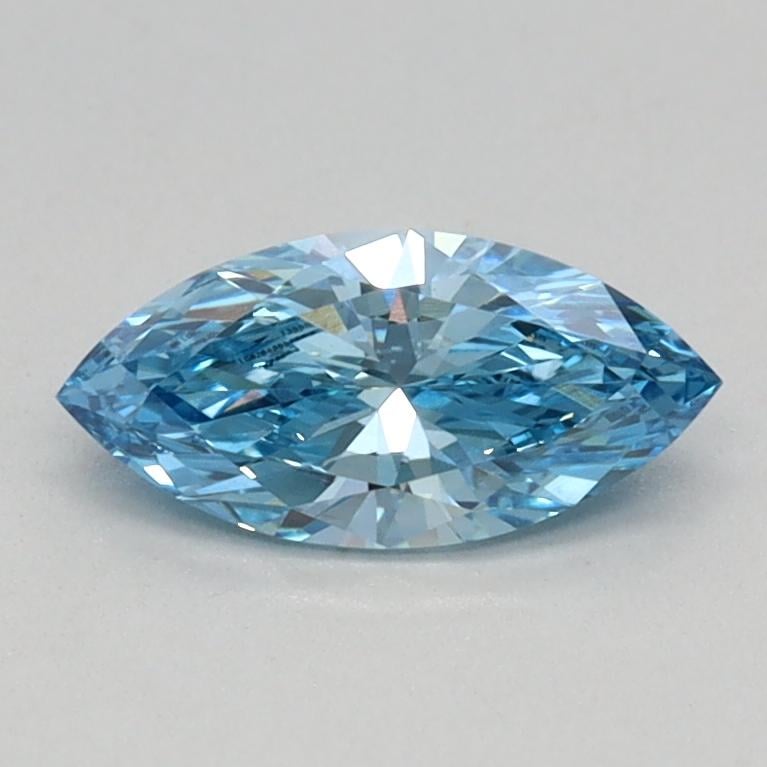 0.41 Ct. Fancy Vivid Blue Marquise Lab Grown Diamond