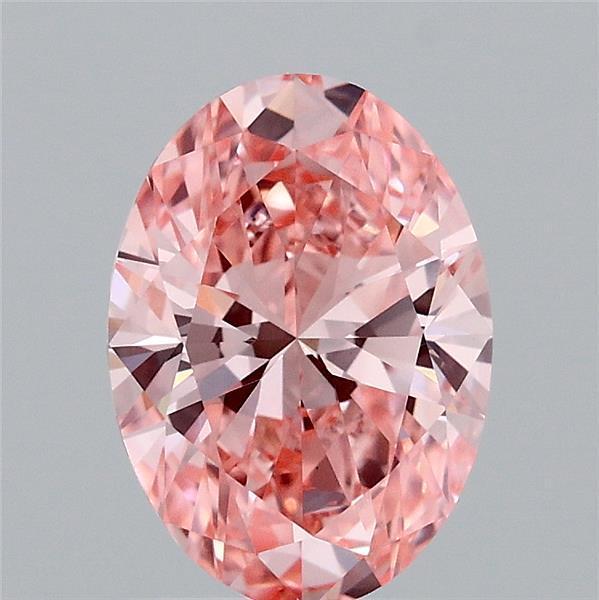 1.54 Ct. Fancy Vivid Pink Oval Lab Grown Diamond