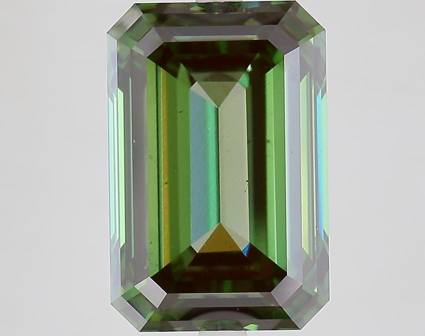 8.55 Ct. Fancy Vivid Green Emerald Lab Grown Diamond