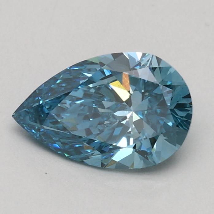 0.59 Ct. Fancy Vivid Blue Pear Lab Grown Diamond