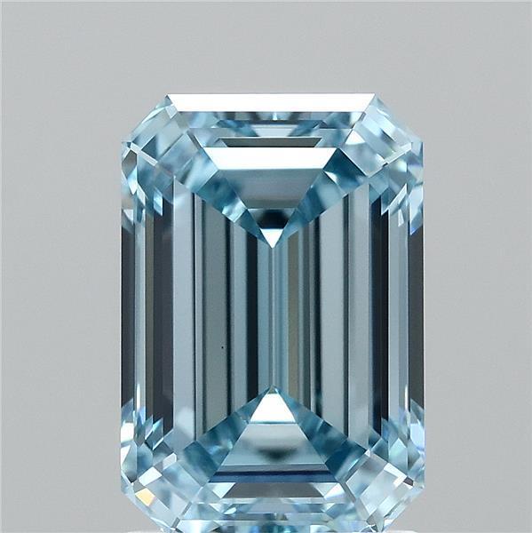 1.94 Ct. Fancy Vivid Blue Emerald Lab Grown Diamond