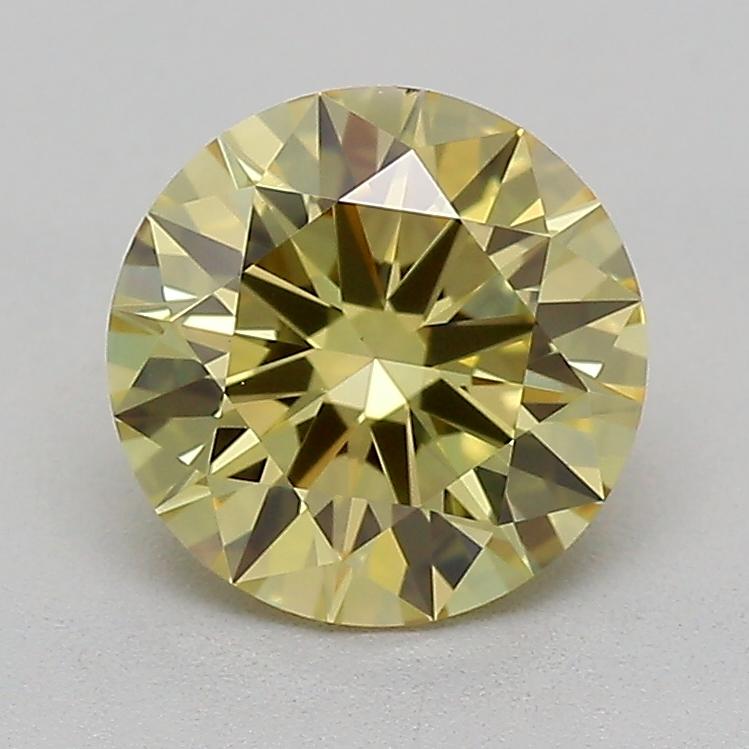 1.02 Ct. Fancy Yellow Round Lab Grown Diamond