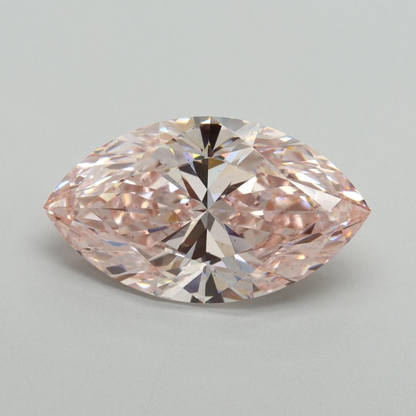 7.04 Ct. Fancy Intense Pink Marquise Lab Grown Diamond