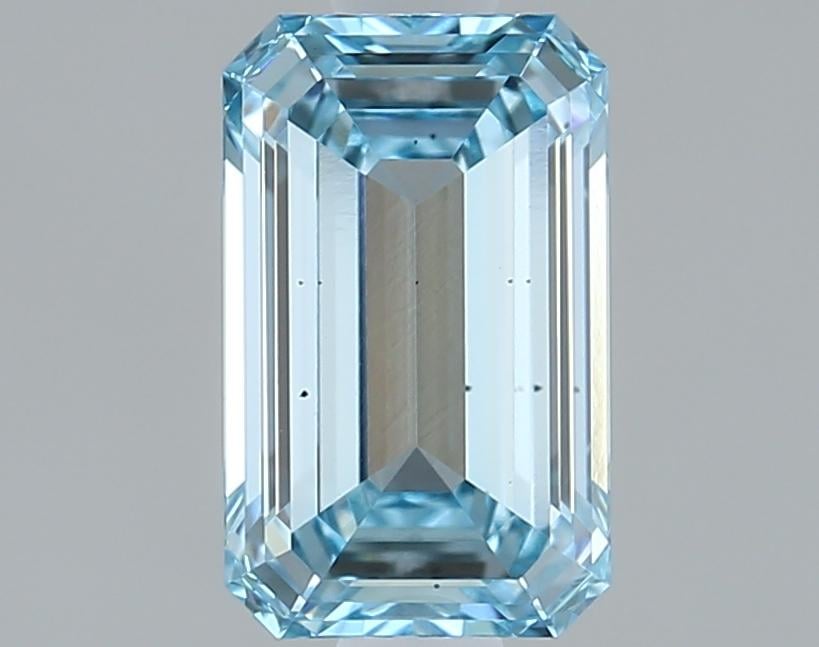 1.11 Ct. Fancy Intense Blue Emerald Lab Grown Diamond