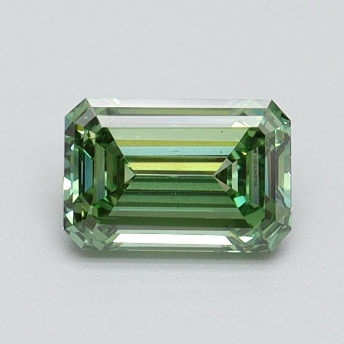 0.70 Ct. Fancy Vivid Green Emerald Lab Grown Diamond