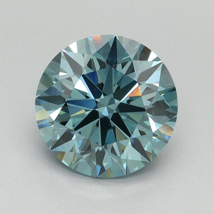 2.12 Ct. Fancy Vivid Blue Round Lab Grown Diamond