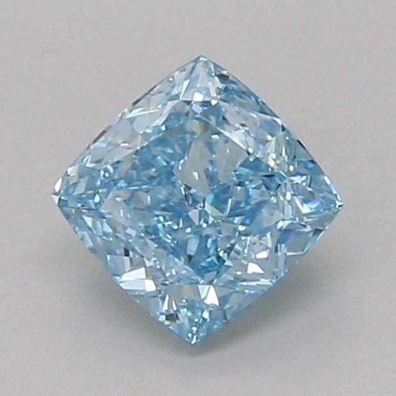 1.09 Ct. Fancy Vivid Blue Cushion Lab Grown Diamond