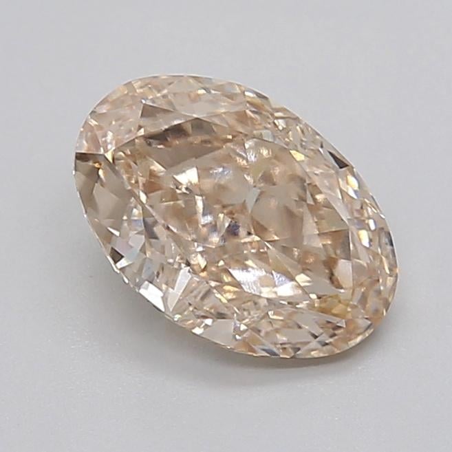 2.04 Ct. Very Light  Brown Oval Lab Grown Diamond