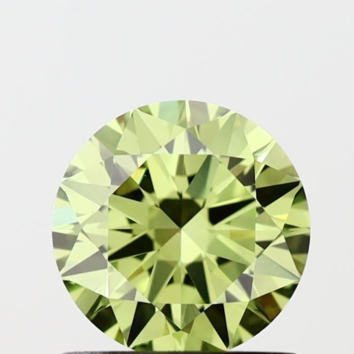 1.00 Ct. Fancy Vivid Green Round Lab Grown Diamond