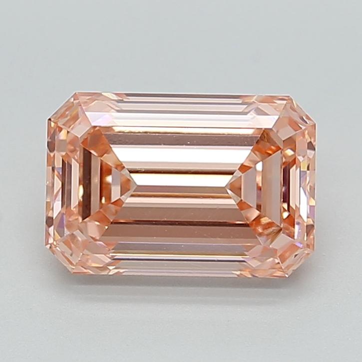 3.06 Ct. Fancy Intense  Pink Emerald Lab Grown Diamond