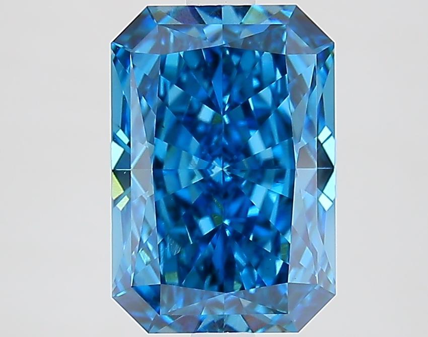 3.03 Ct. Fancy Vivid Blue Radiant Lab Grown Diamond