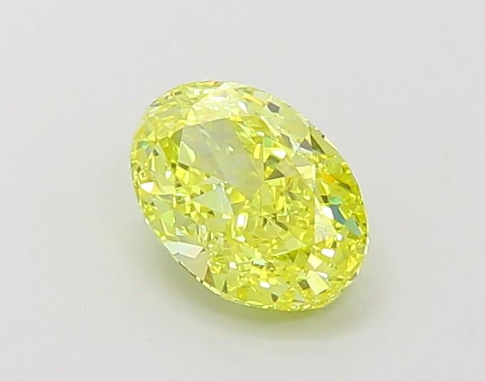 1.0 Ct. Fancy Vivid  Yellow Oval Lab Grown Diamond