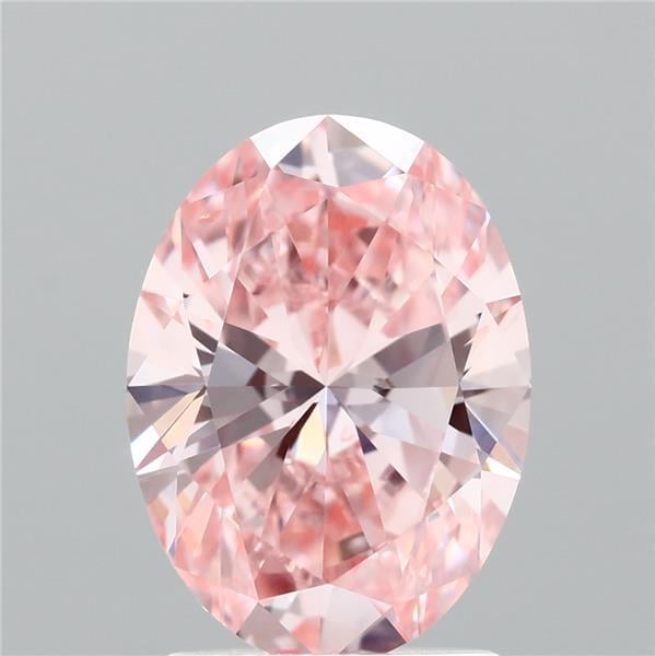 2.00 Ct. Fancy Vivid Pink Oval Lab Grown Diamond