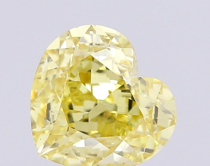 1.67 Ct. Fancy Intense Yellow Heart Lab Grown Diamond