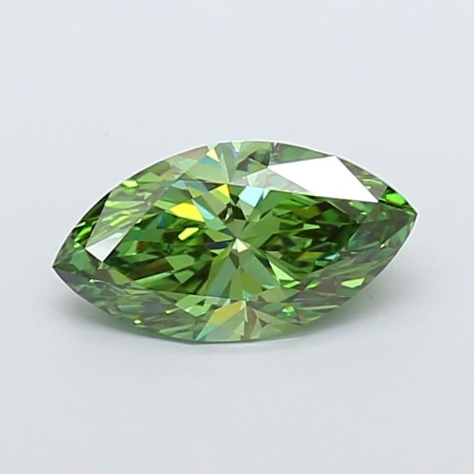 3.01 Ct. Fancy Vivid Green Marquise Lab Grown Diamond