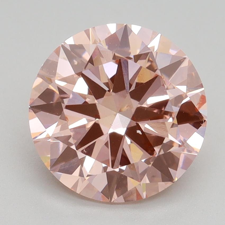 3.01 Ct. Fancy Intense Pink Round Lab Grown Diamond