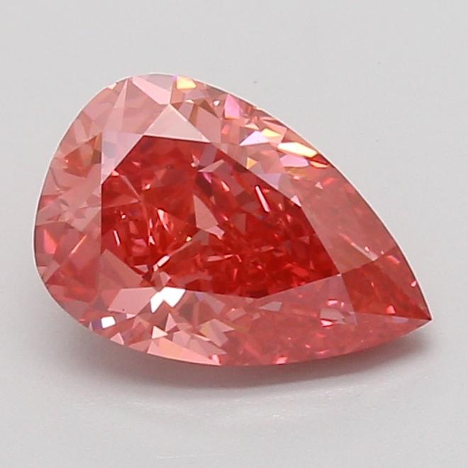2.09 Ct. Fancy Vivid Pink Pear Lab Grown Diamond
