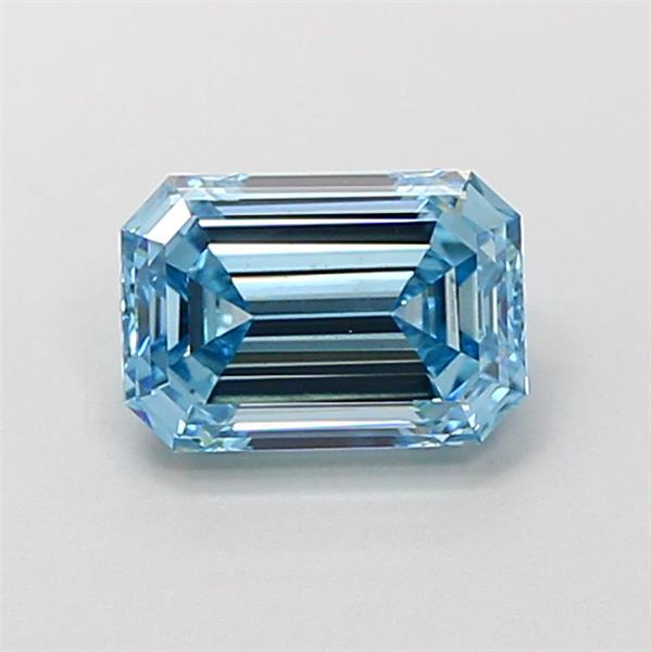 1.09 Ct. Fancy Intense  Blue Emerald Lab Grown Diamond