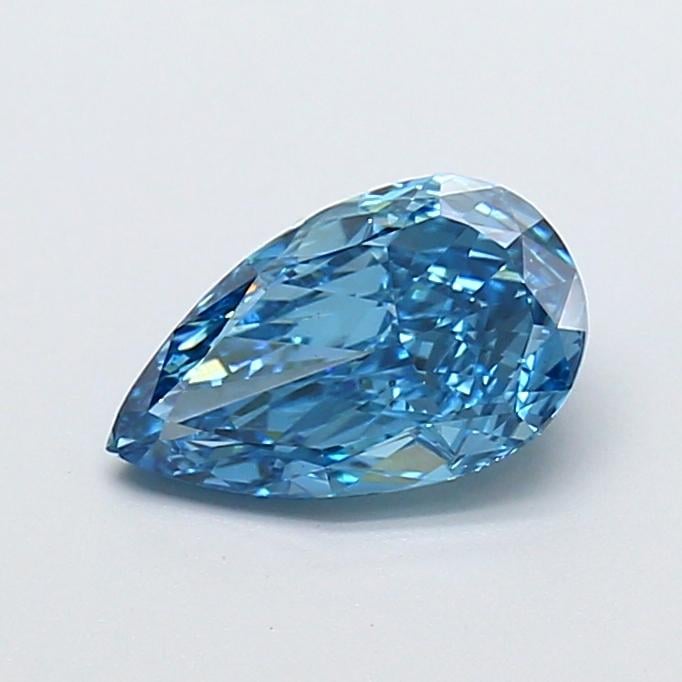 1.18 Ct. Fancy Vivid  Blue Pear Lab Grown Diamond