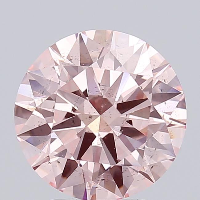 3.01 Ct. Fancy Intense Pink Round Lab Grown Diamond