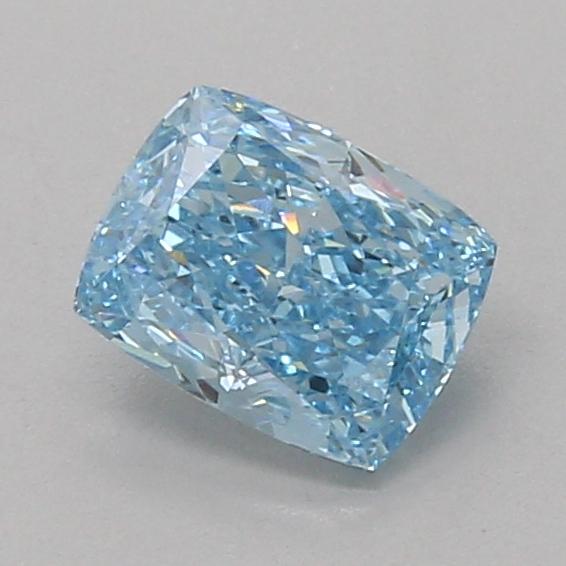 1.08 Ct. Fancy Vivid Blue Cushion Lab Grown Diamond