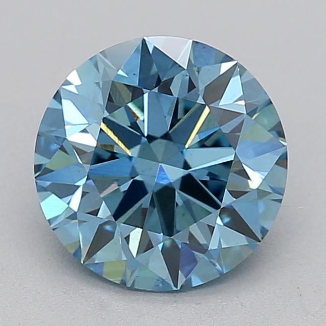 1.75 Ct. Fancy Vivid Blue Round Lab Grown Diamond
