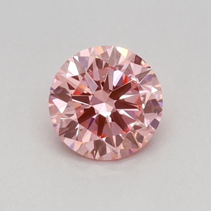 0.35 Ct. Fancy Vivid Pink Round Lab Grown Diamond