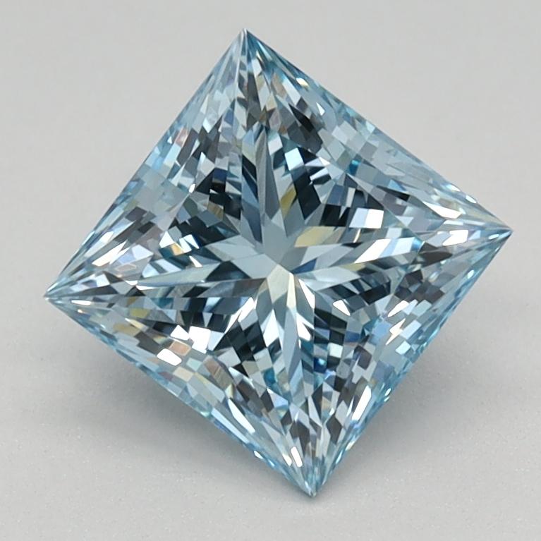 1.21 Ct. Fancy Intense Blue Princess Lab Grown Diamond