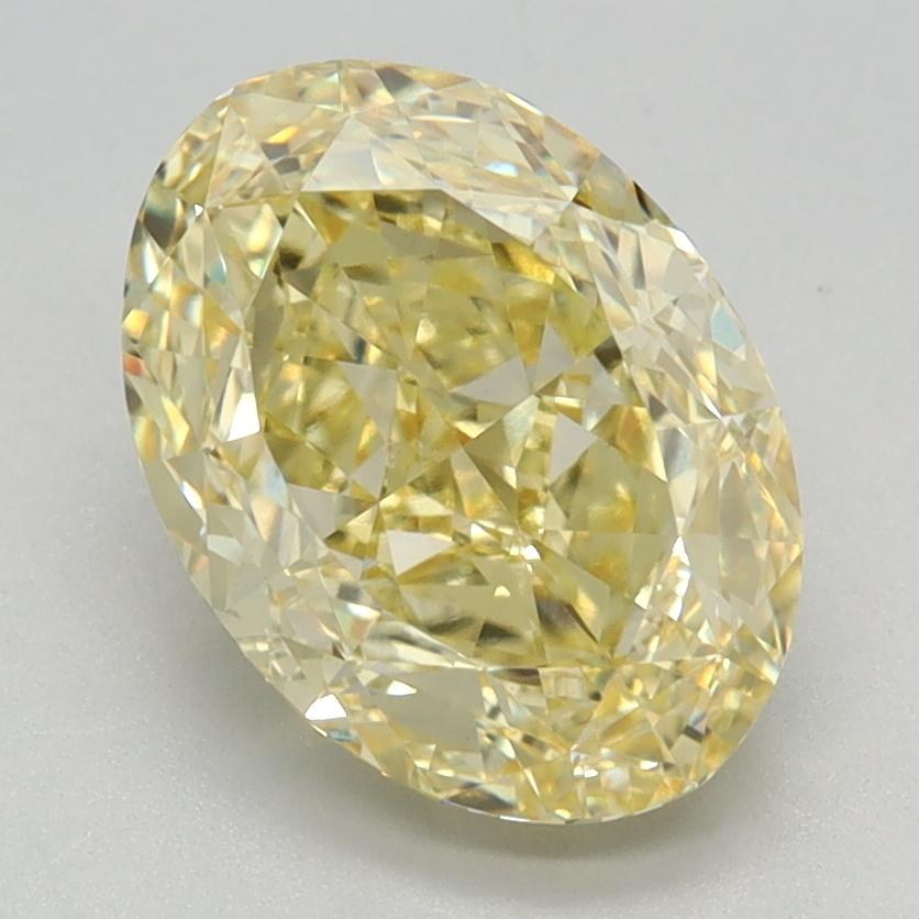 2.42 Ct. Fancy Intense Yellow Oval Lab Grown Diamond
